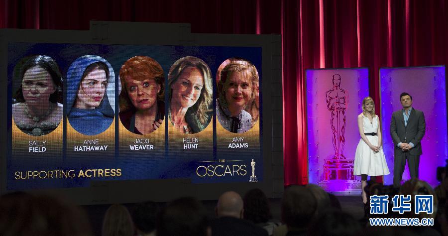 La liste complète des nominations aux Oscars 2013