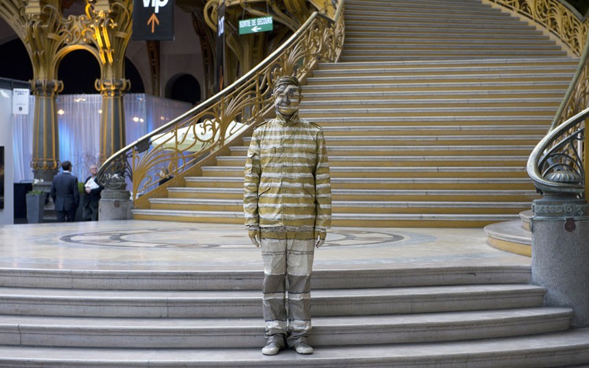 Liu Bolin, l&apos;homme invisible à New York