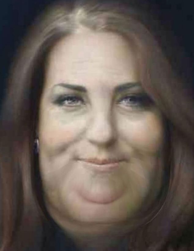 Retouche du portrait officiel de Kate Middleton