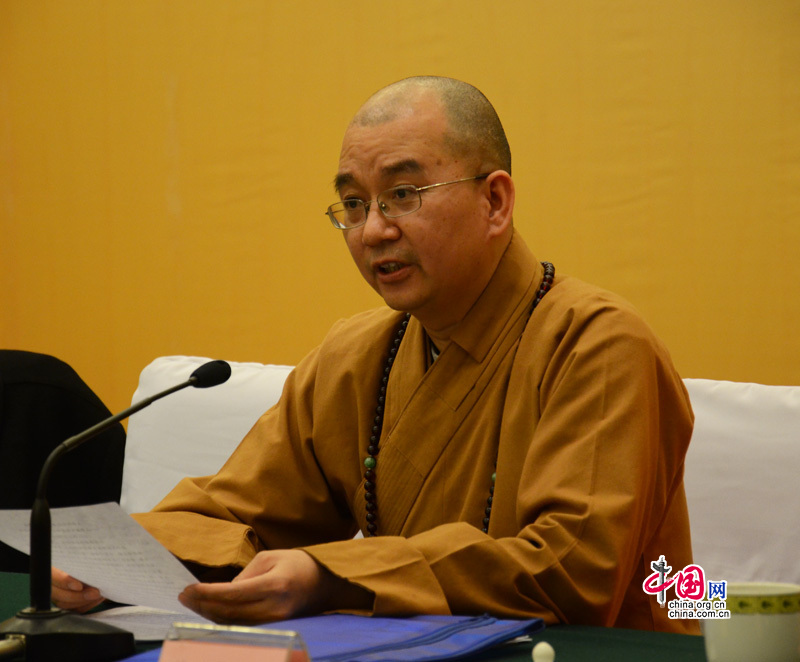 Xue Cheng, vice-président de l&apos;Association des bouddhistes de Chine
