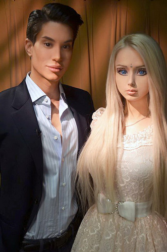 Valeria Lukyanova et Justin Jedlica : Barbie et Ken en chair et en os