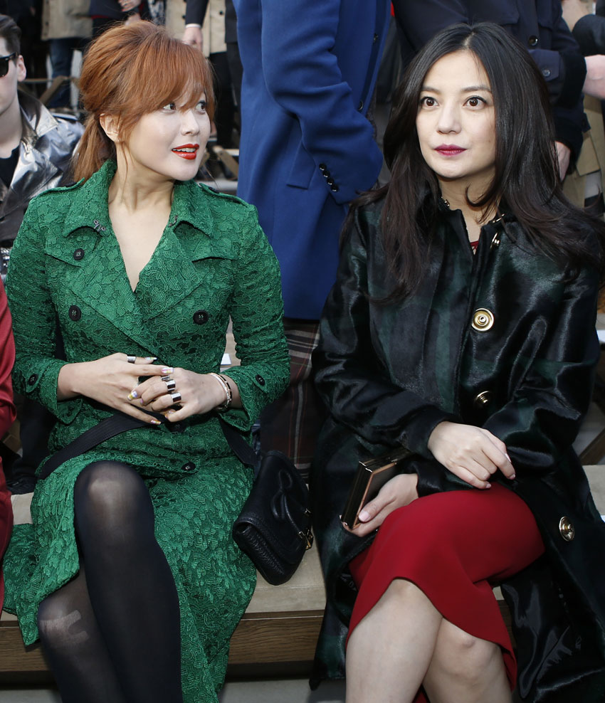 Semaine de la mode de Londres : Zhao Wei au défilé Burberry Prorsum