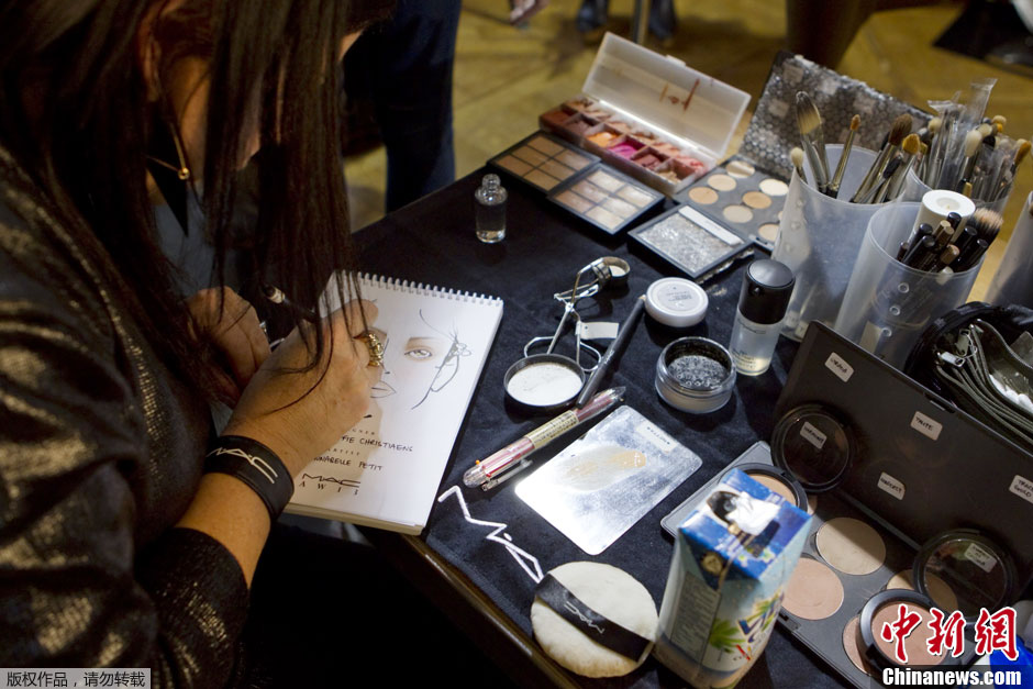 Backstage de la Fashion Week de Paris