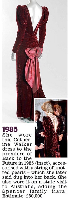 Les robes de la princesse Diana vendues aux enchères