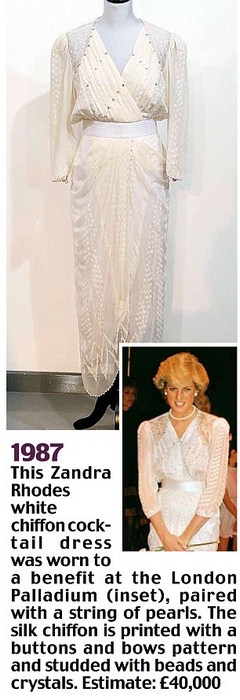 Les robes de la princesse Diana vendues aux enchères