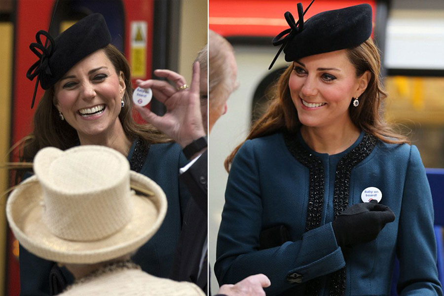 Kate Middleton prend le métro à Londres