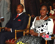 Le président congolais Denis Sassou-Nguesso et son épouse étaient présents à l'inauguration de « Perception de la Chine »