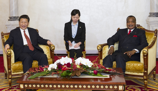 Les président chinois et congolais promettent de renforcer la coopération bilatérale