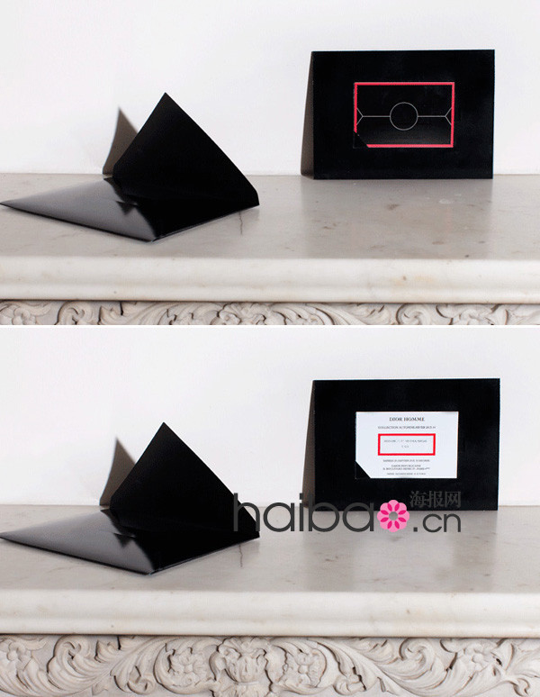 Les cartes d&apos;invitation aux défilés de la Fashion Week homme de Paris