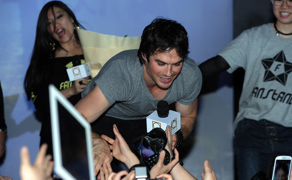 Ian Somerhalder rencontre ses fans chinois à Shanghai