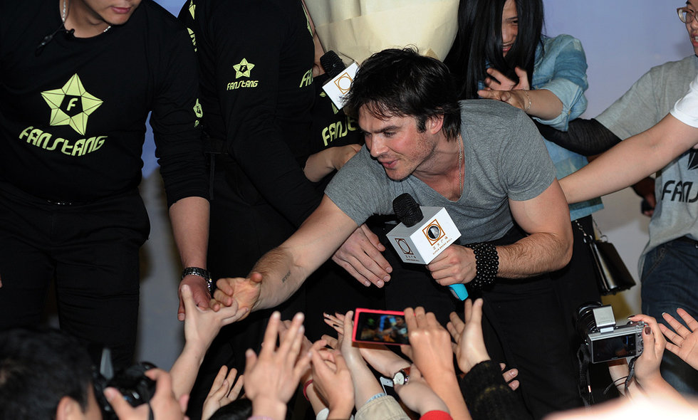 Ian Somerhalder rencontre ses fans chinois à Shanghai