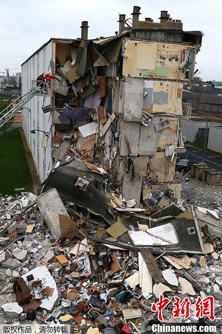 France : effondrement d'un bâtiment à Reims