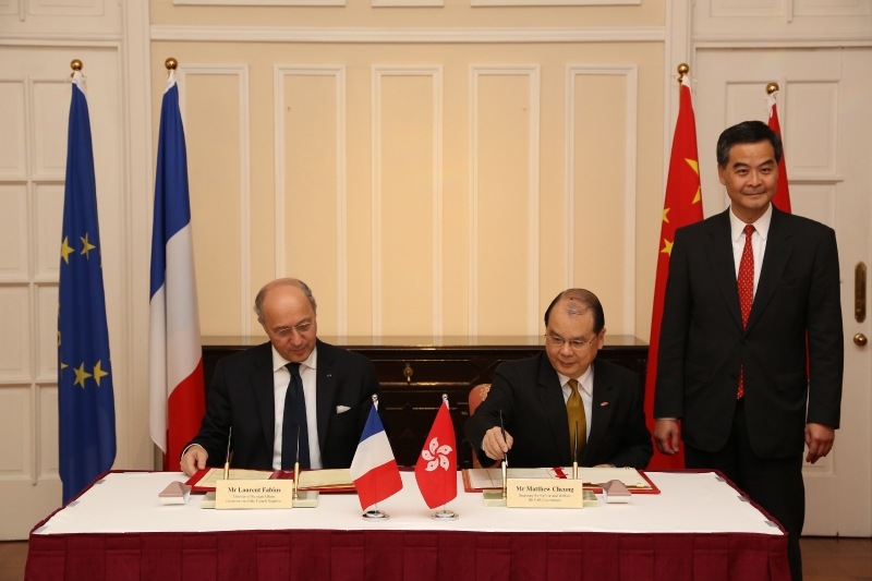 Accord entre Hong Kong et la France