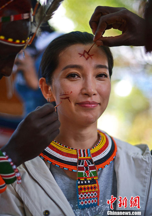 Li Bingbing appelle à lutter contre le trafic d'ivoire Li Bingbing appelle à lutter contre le trafic d'ivoire