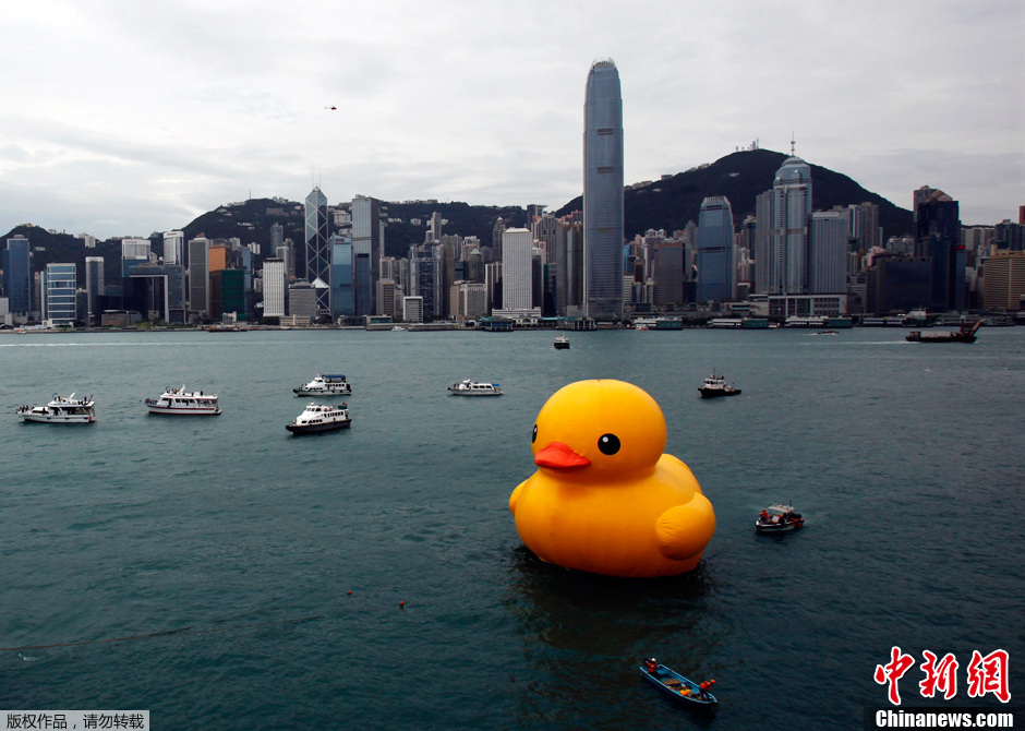 Le canard géant se dégonfle à Hong Kong
