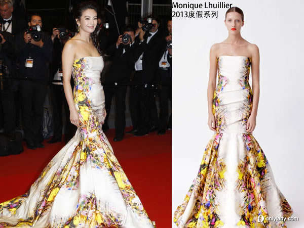 Sept tenues portées par Zhang Yuqi à Cannes