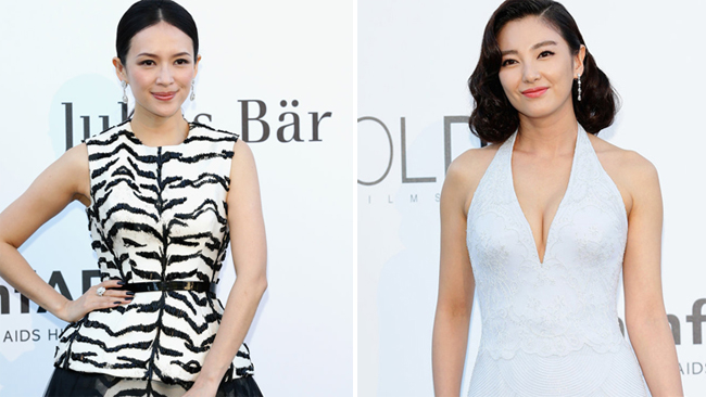 Zhang Ziyi et Zhang Yuqi au gala « Cinema Against AIDS » à Cannes