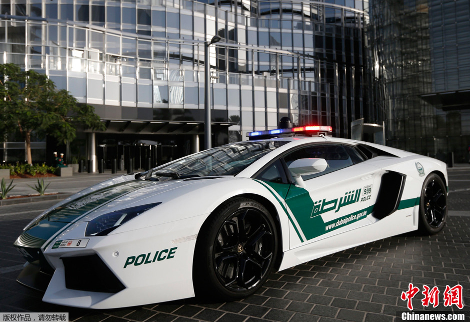 En images : les voitures de luxe de la police de Dubaï