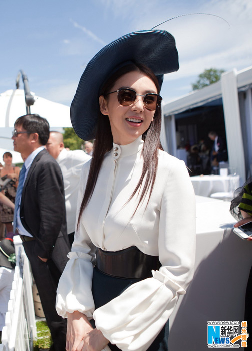 La comédienne Zhang Yuqi à Chantilly