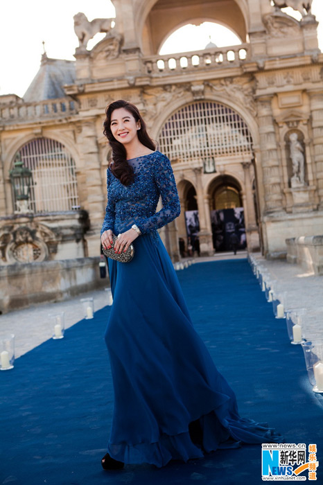 La comédienne Zhang Yuqi à Chantilly