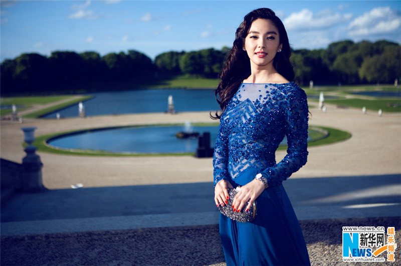 La comédienne Zhang Yuqi à Chantilly