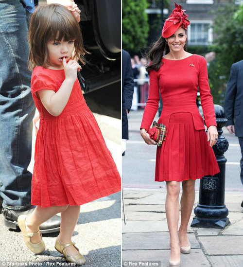 Suri Cruise copierait-elle le style de Kate Middleton ?