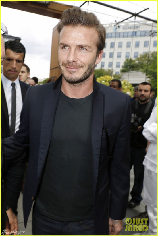 Fashion Week homme de Paris : David Beckham au défilé Louis Vuitton