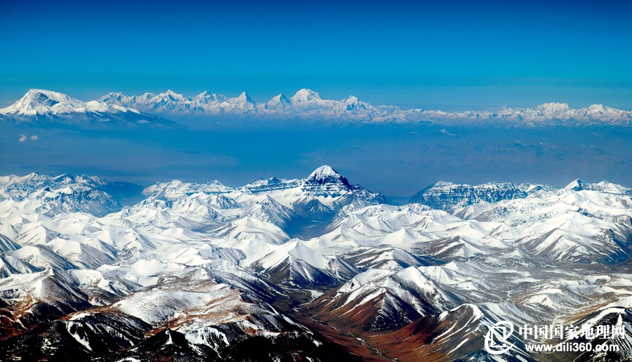 Chine : le plateau tibétain vu du ciel