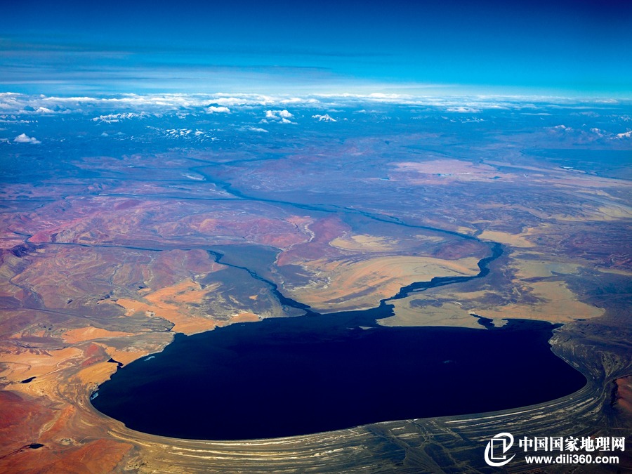 Chine : le plateau tibétain vu du ciel