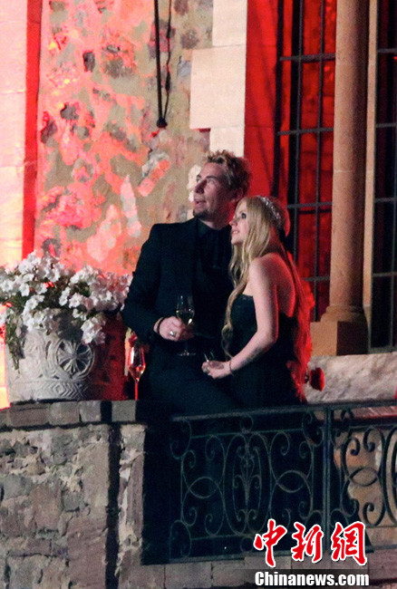 La cérémonie de mariage de la chanteuse Avril Lavigne