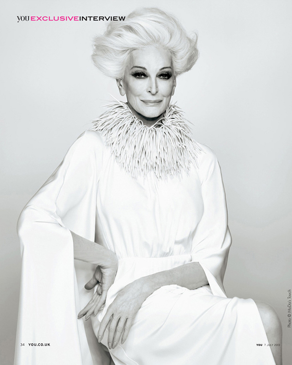 A 82 ans, Carmen Dell' Orefice fait la couverture de You