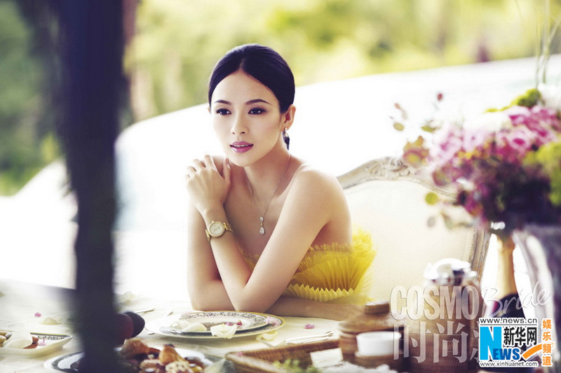 Zhang Ziyi en robe de mariée