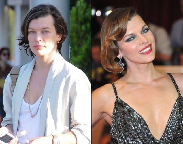 Les stars avec et sans maquillage