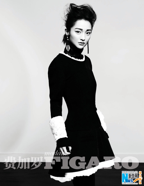 Zhou Xun pose pour Madame Figaro