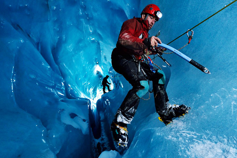 En images : une caverne de glace merveilleuse