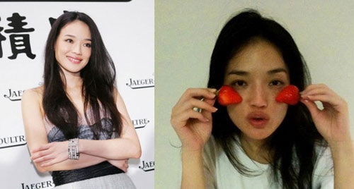 Les stars chinoises avec et sans maquillage
