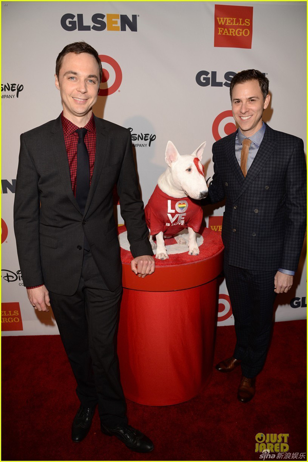 Jim Parsons et Todd Spiewak, le couple homosexuel honoré aux GLSEN Respect Awards