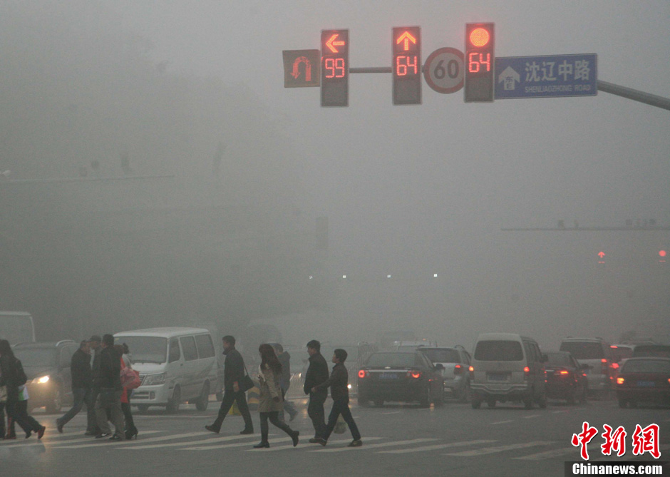 Pollution : un épais smog paralyse la ville de Harbin en Chine