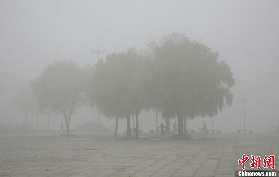 Pollution : un épais smog paralyse la ville de Harbin en Chine