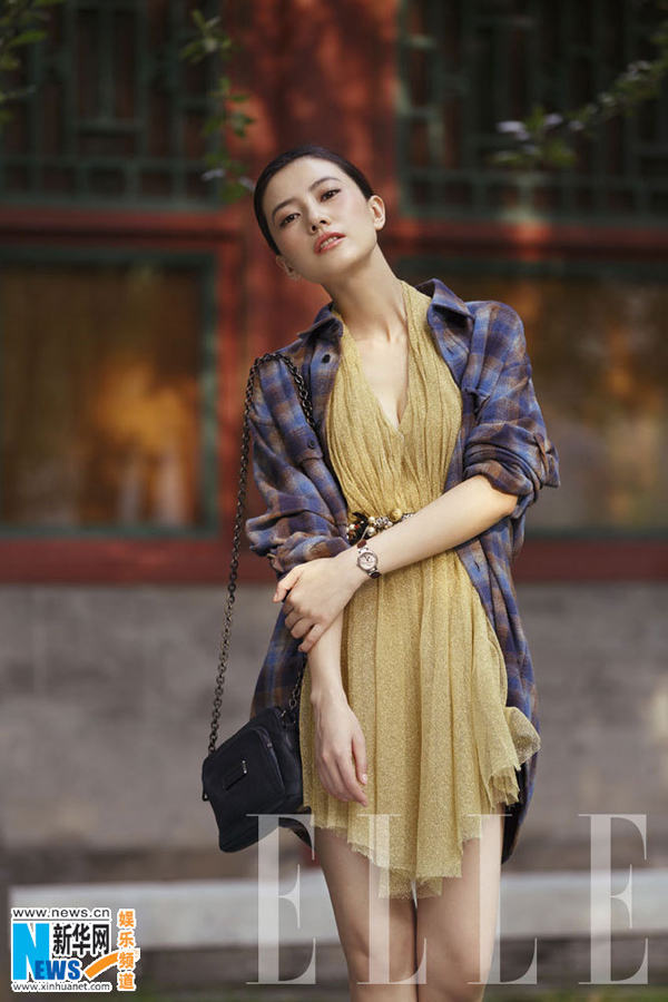 Gao Yuanyuan pose pour Elle à Beijing, Hong Kong et Paris