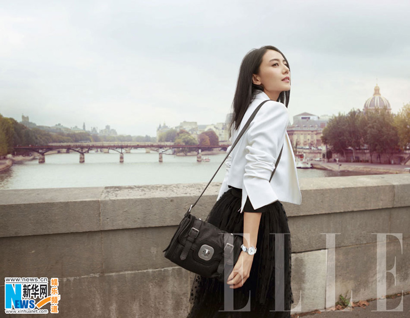 Gao Yuanyuan pose pour Elle à Beijing, Hong Kong et Paris