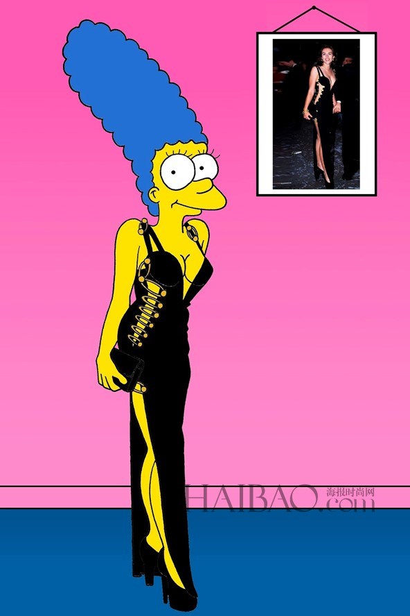 Marge Simpson joue les icônes de la mode