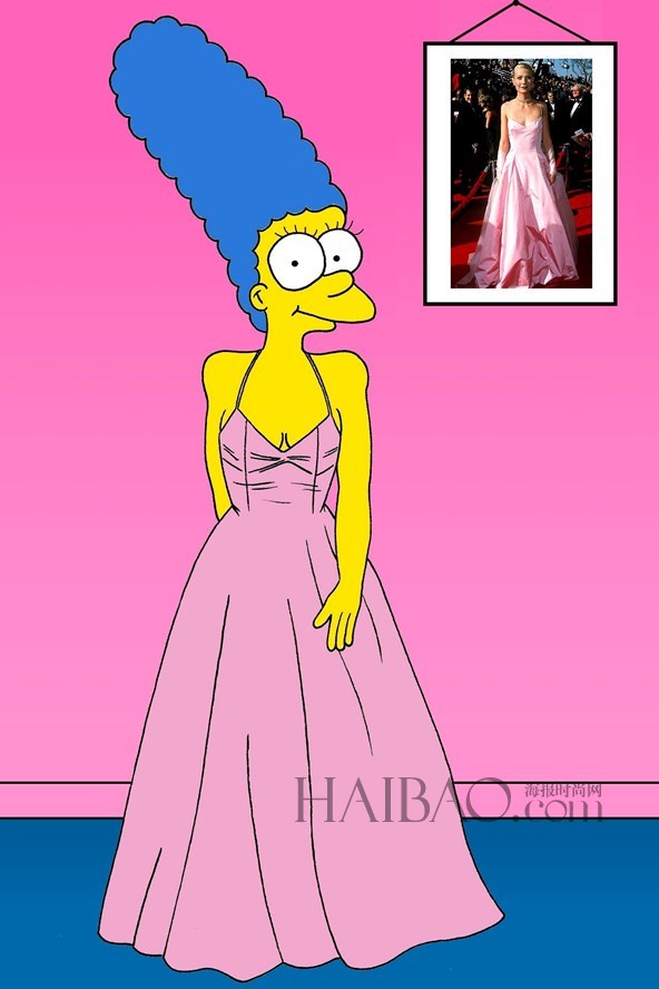 Marge Simpson joue les icônes de la mode