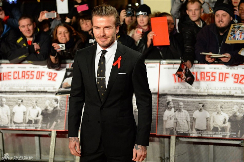 Les Beckham à l&apos;avant-première du documentaire The Class of ‘92