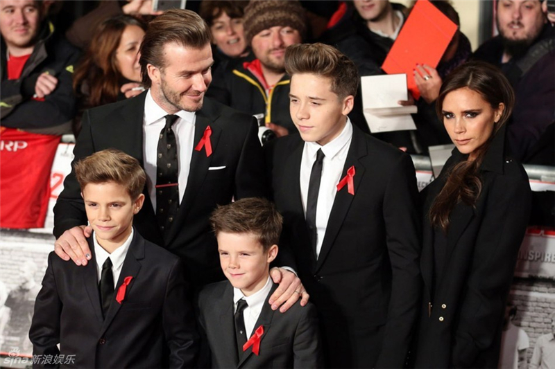 Les Beckham à l&apos;avant-première du documentaire The Class of ‘92