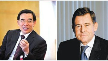 Rencontre entre le maire de Beijing et le PDG du groupe Carrefour