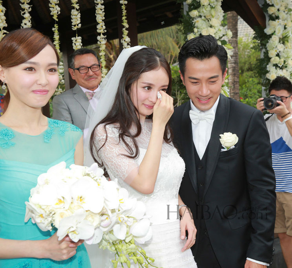 Yang Mi et Hawick Lau se sont dit « oui » Yang Mi et Hawick Lau se sont dit « oui »