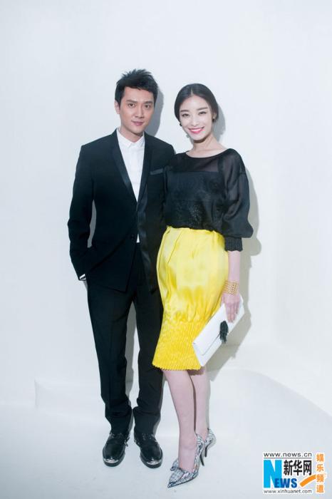 Le couple Ni Ni - Feng Shaofeng au défilé Dior à Paris