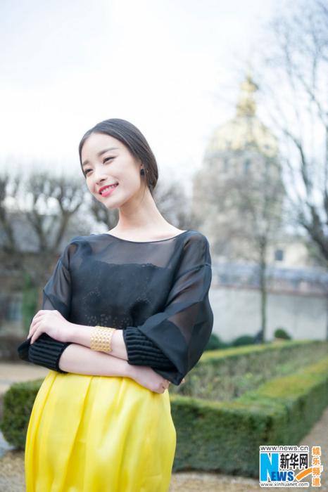 Le couple Ni Ni - Feng Shaofeng au défilé Dior à Paris