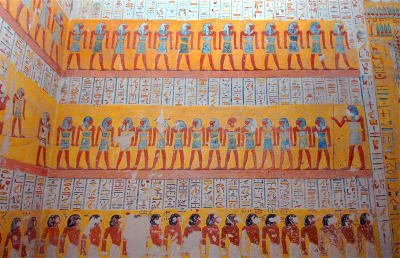 Photos : les fresques de 3000 ans du tombeau de Ramsès IV